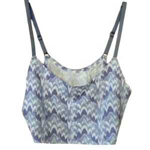 Lucky Brand Silky Wave‎ Pattern Sleep Top Size Large